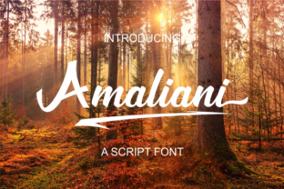Amaliani: A Brush Script Font for Elegant Editorial Design