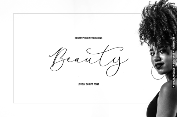Beauty Lady: An Elegant Script Handwritten Font for Editors