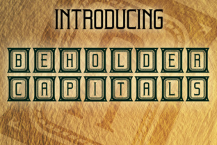 Beholder Capitals: The Decorative Font for Bold Branding
