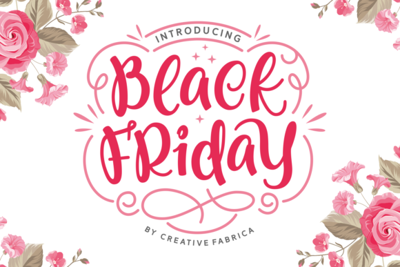 Black Friday Font: A Cutesy Serif for Small Business Branding