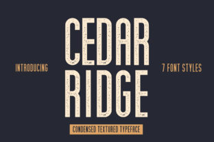 Cedar Ridge Typeface Review for Bold Campaign Design