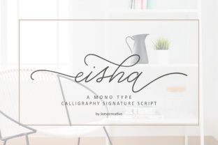 Eisha Script Font: A Modern Handwritten Masterpiece