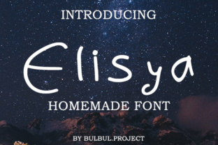 Elisya: A Modern Script Font for Editorial Design