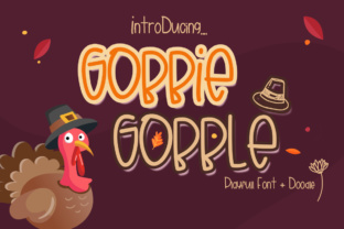 Gobbie Gobble: The Perfect Handwritten Font for Thanksgiving Crafts