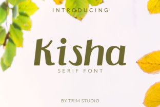 Kisha: A Hand-Drawn Serif Font for Editorial Design