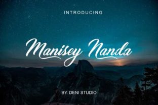 Nanda: An Elegant Script Font for Editorial Design