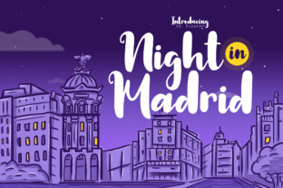 Night in Madrid: A Fun Display Font for Digital Branding