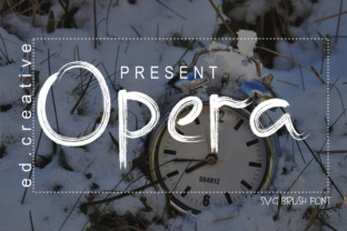 Opera: The Brush SVG Font for Handmade Brands