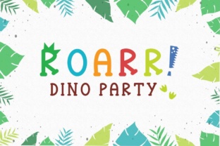 Roarr Dino Party: The Ultimate Dinosaur Font for Crafts