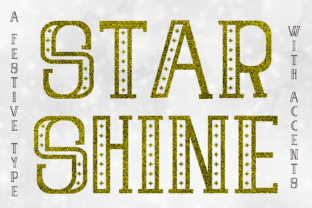 Star Shine: A Festive Decorative Font for Branding