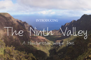 The Ninth Valley: A Modern Handwritten Font for Branding