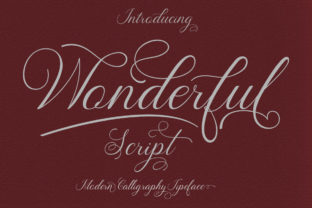 Wonderful: A Modern Script Font for Editorial Design